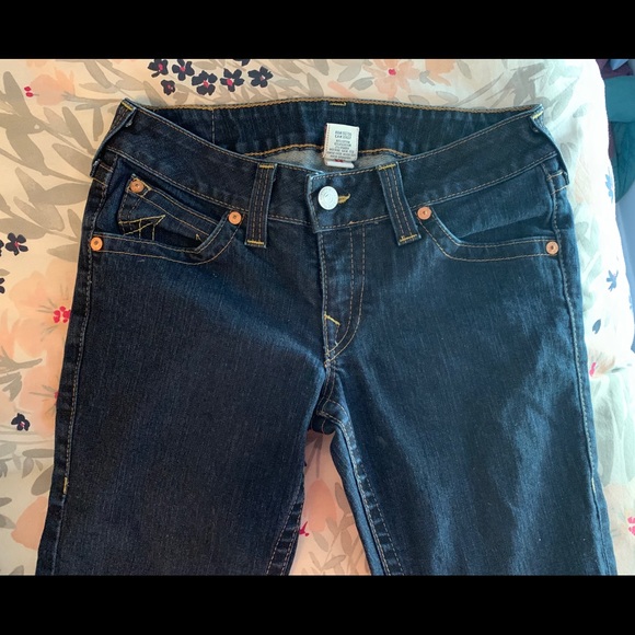 True Religion Straight Leg Cropped Jean - Picture 4 of 5